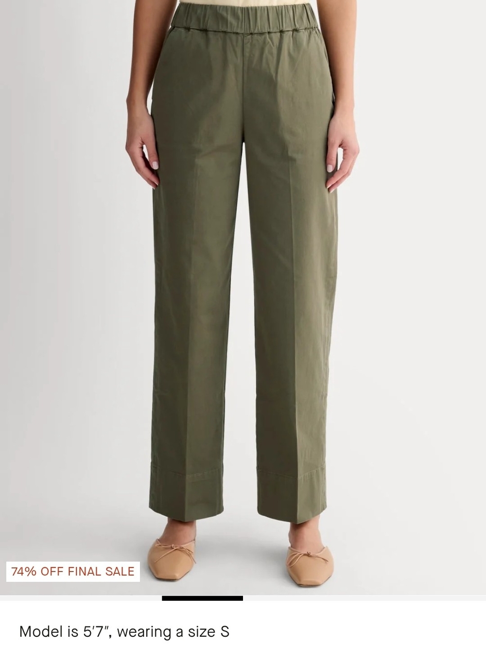 Everlane Kalamata Green Easy Pant Size 0